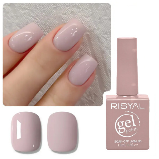 RISYAL Color Square Bottle No. 125---New Popular Semi-Permanent Nail Gel LED Nail Salon DIY Nail Art