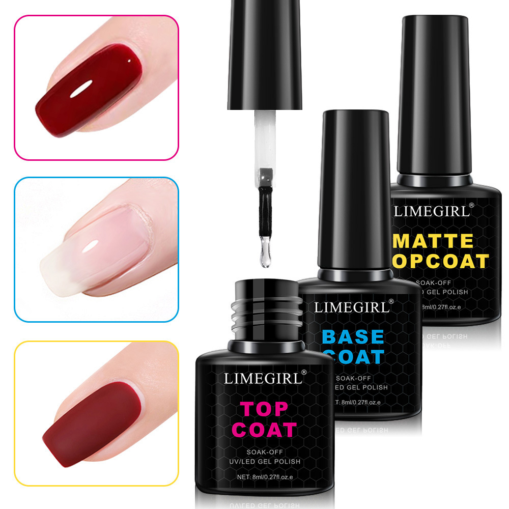 Nail art functional glue wholesale nail art base glue reinforcement glue nail art frosted wash-free sealant tempered crystal plated sealant in stock