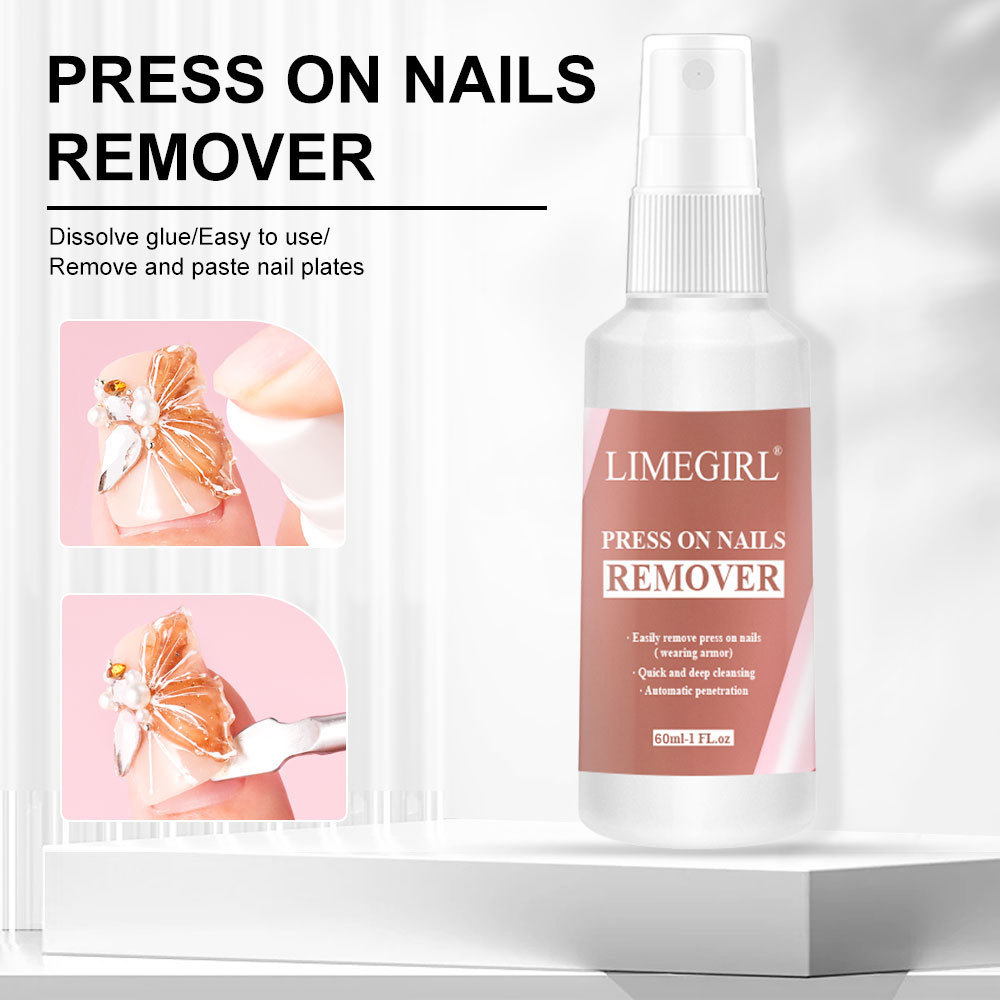 Cross-border wearable nail spray remover nail polish nail salon solid nail remover does not hurt clean water remover hydrolyzed glue agent dedicated