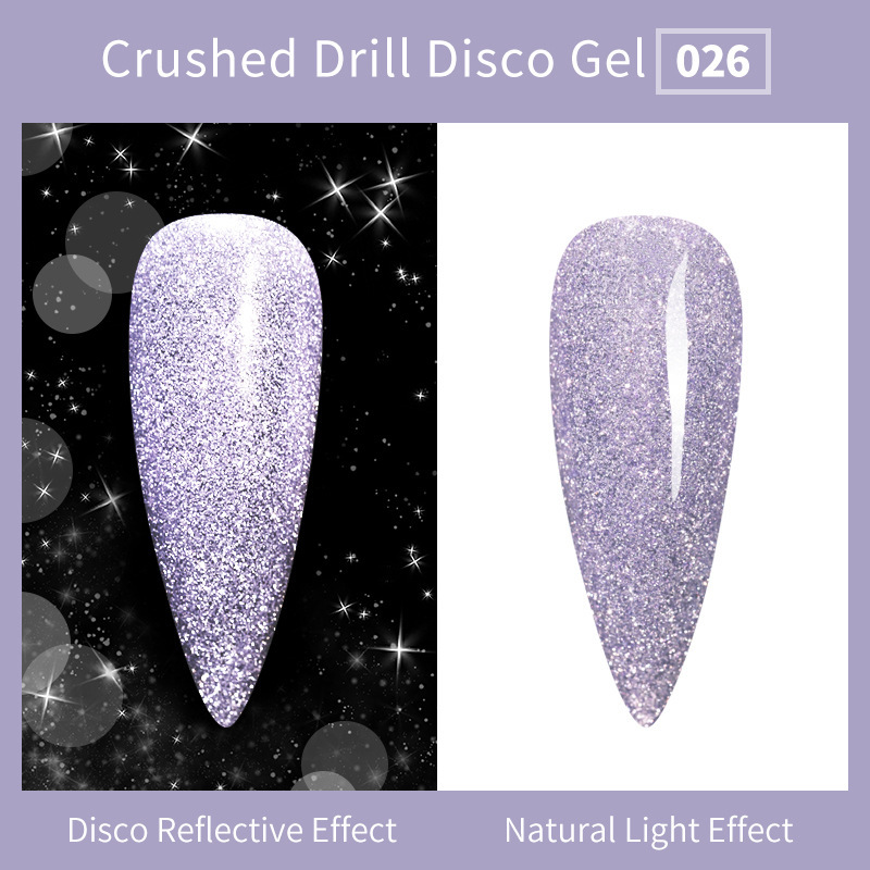 Glitter sequins laser gradient nail polish glue