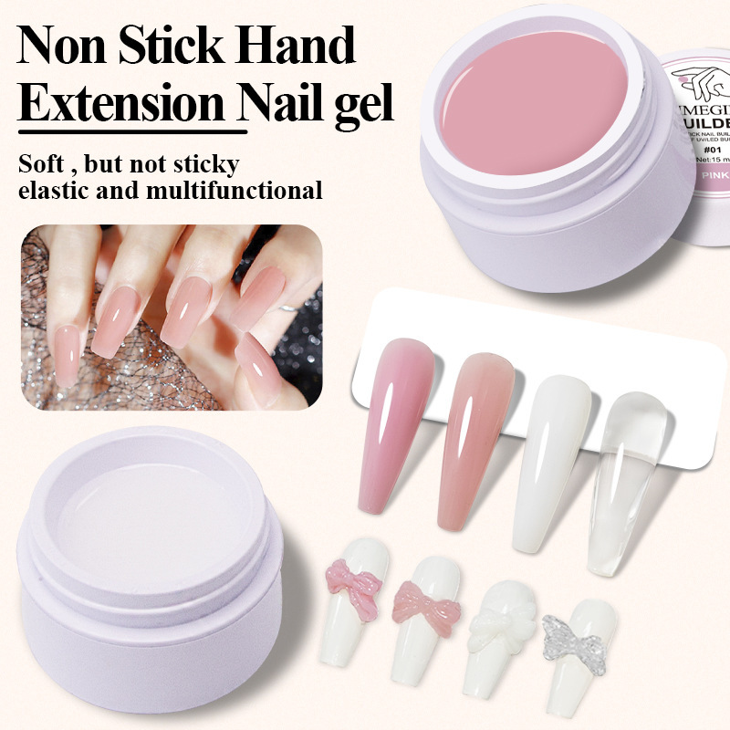 15ML nail extension glue solid non-stick carving shaping paper-free fast extension nail patch spot