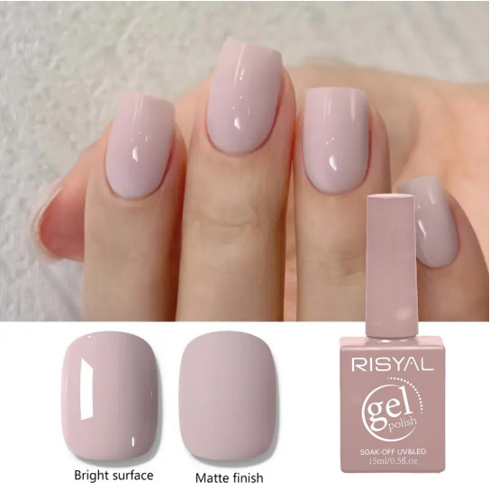 RISYAL Color Square Bottle No. 125---New Popular Semi-Permanent Nail Gel LED Nail Salon DIY Nail Art