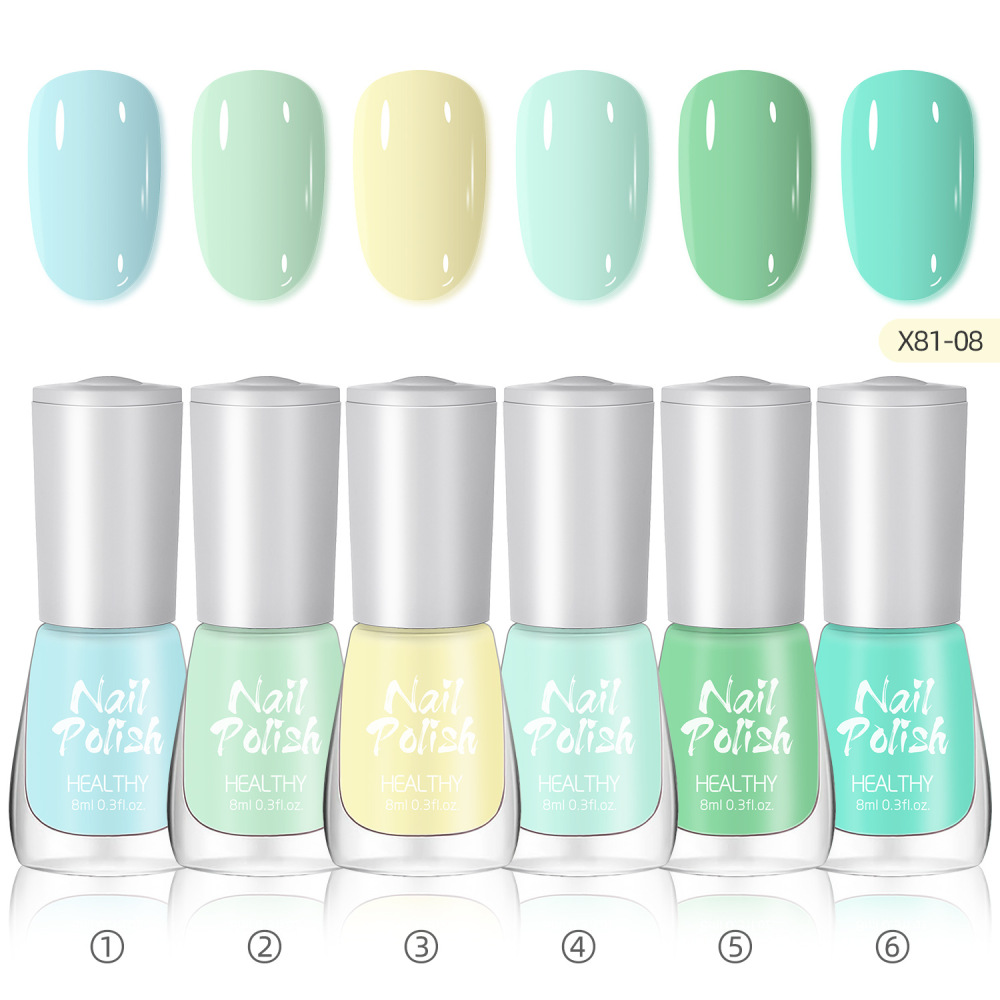 2025 new nail art set water-based no-bake quick-drying long-lasting nude color glitter small set nail polish nail art glitter powder