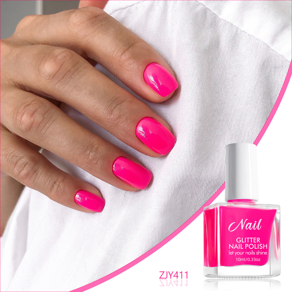 No-bake water-based nail polish no-bake quick-drying pure color odorless non-peelable long-lasting cross-border children's nail art glue wholesale