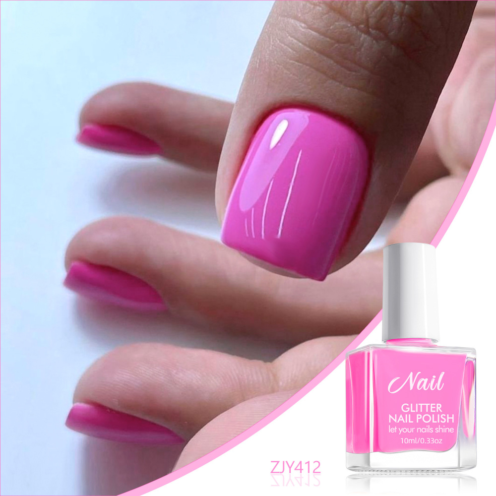 No-bake water-based nail polish no-bake quick-drying pure color odorless non-peelable long-lasting cross-border children's nail art glue wholesale