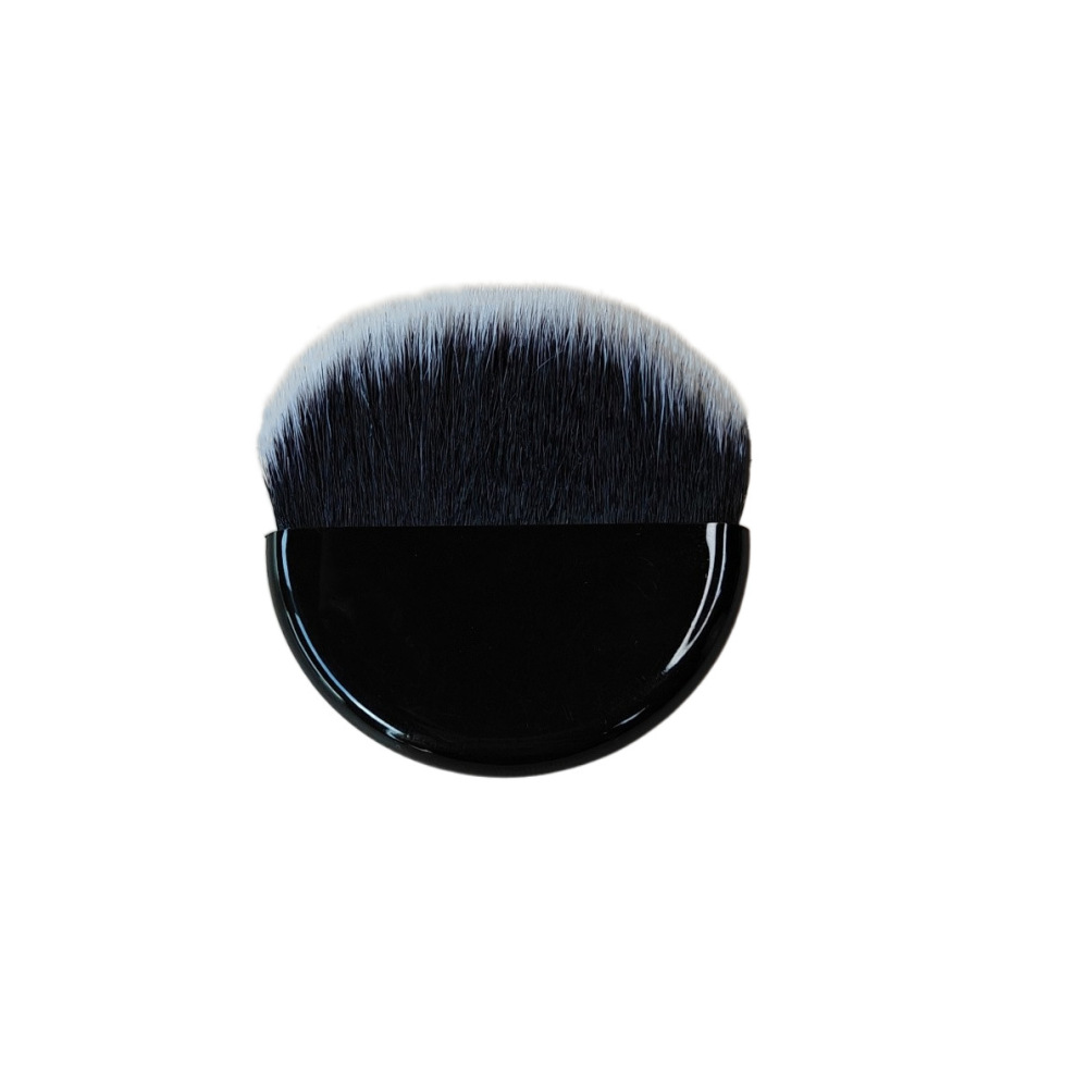 Small flat brush blush brush makeup brush beauty portable beauty fan curve semicircle mini contour loose powder brush makeup