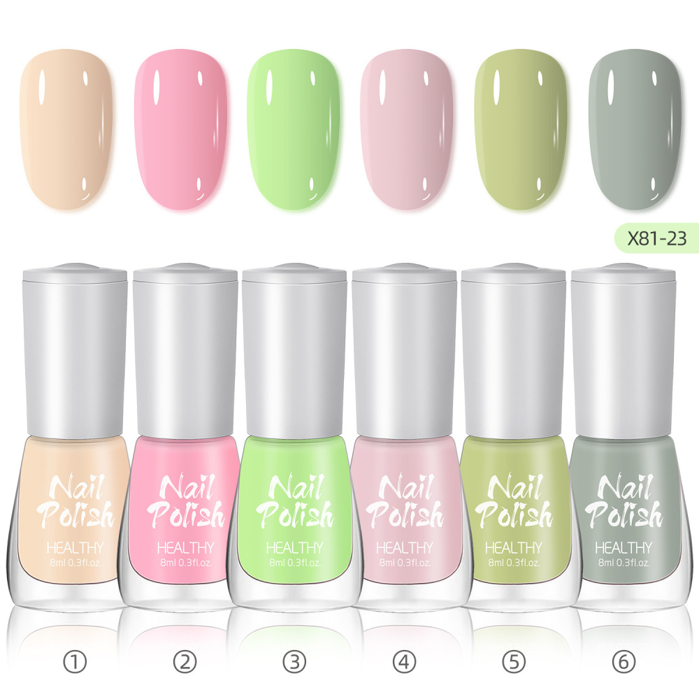 2025 new nail art set water-based no-bake quick-drying long-lasting nude color glitter small set nail polish nail art glitter powder