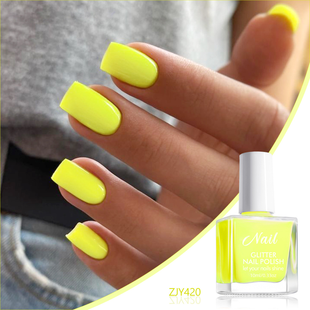 No-bake water-based nail polish no-bake quick-drying pure color odorless non-peelable long-lasting cross-border children's nail art glue wholesale