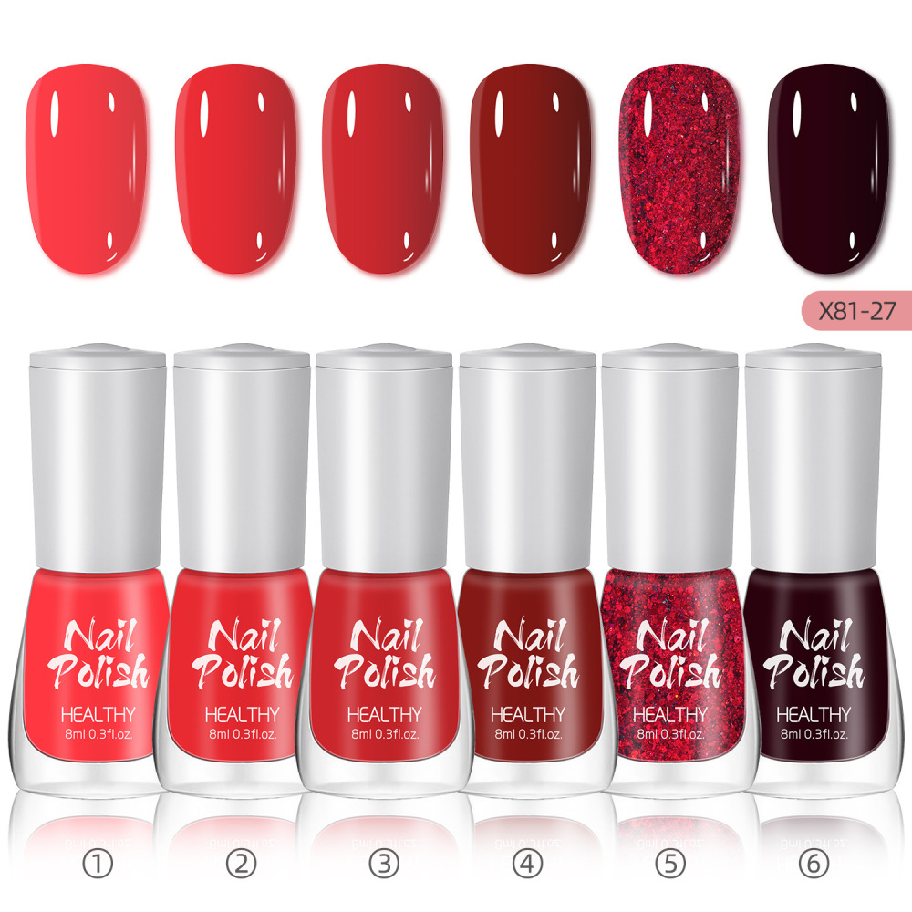 2025 new nail art set water-based no-bake quick-drying long-lasting nude color glitter small set nail polish nail art glitter powder