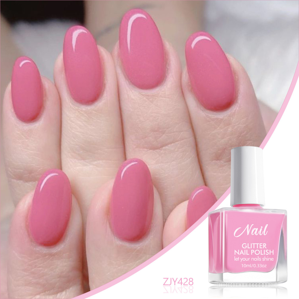 No-bake water-based nail polish no-bake quick-drying pure color odorless non-peelable long-lasting cross-border children's nail art glue wholesale