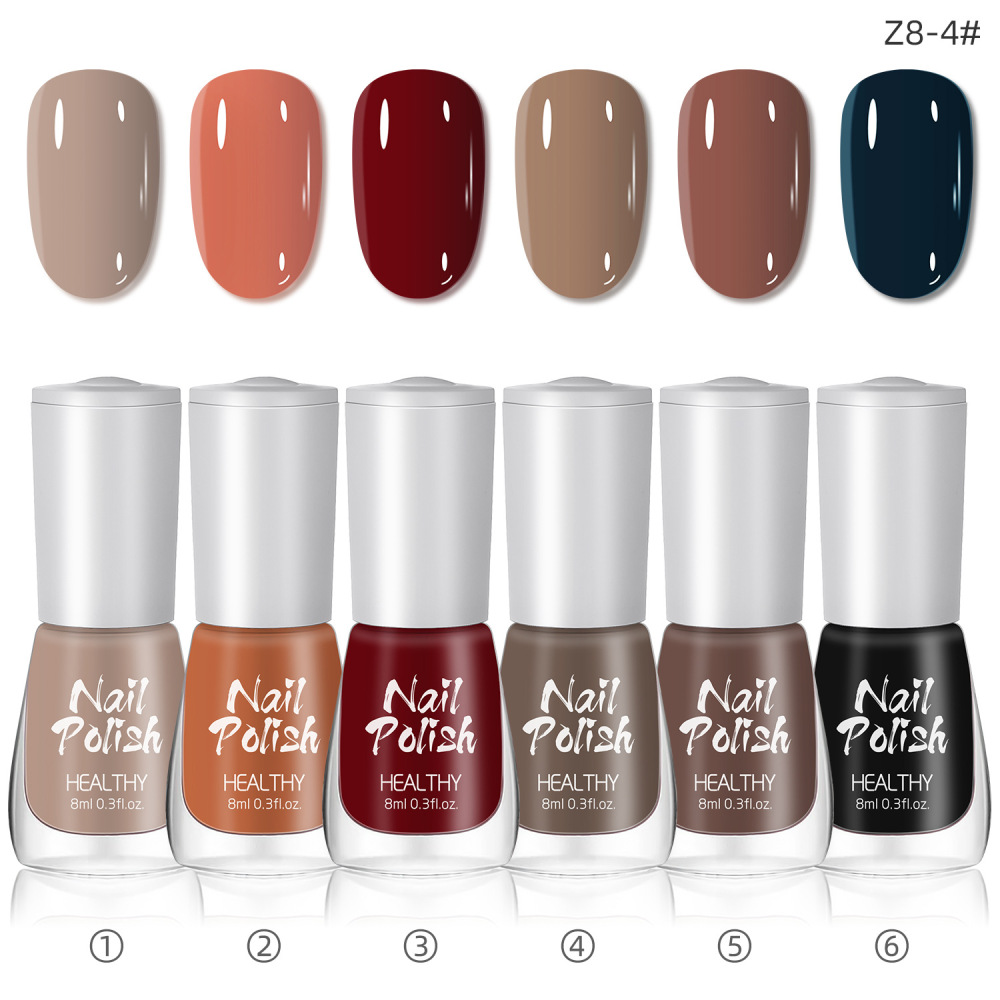 2025 new nail art set water-based no-bake quick-drying long-lasting nude color glitter small set nail polish nail art glitter powder