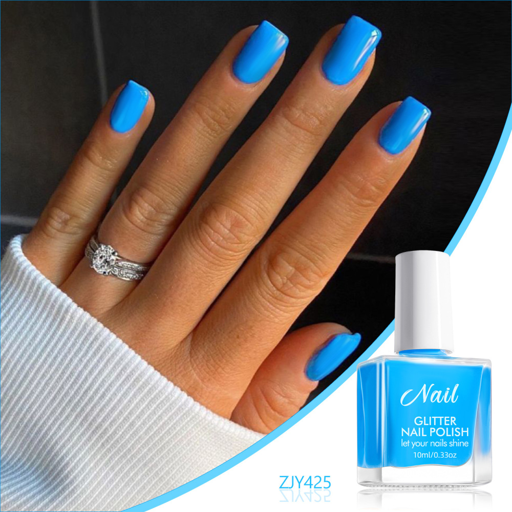 No-bake water-based nail polish no-bake quick-drying pure color odorless non-peelable long-lasting cross-border children's nail art glue wholesale