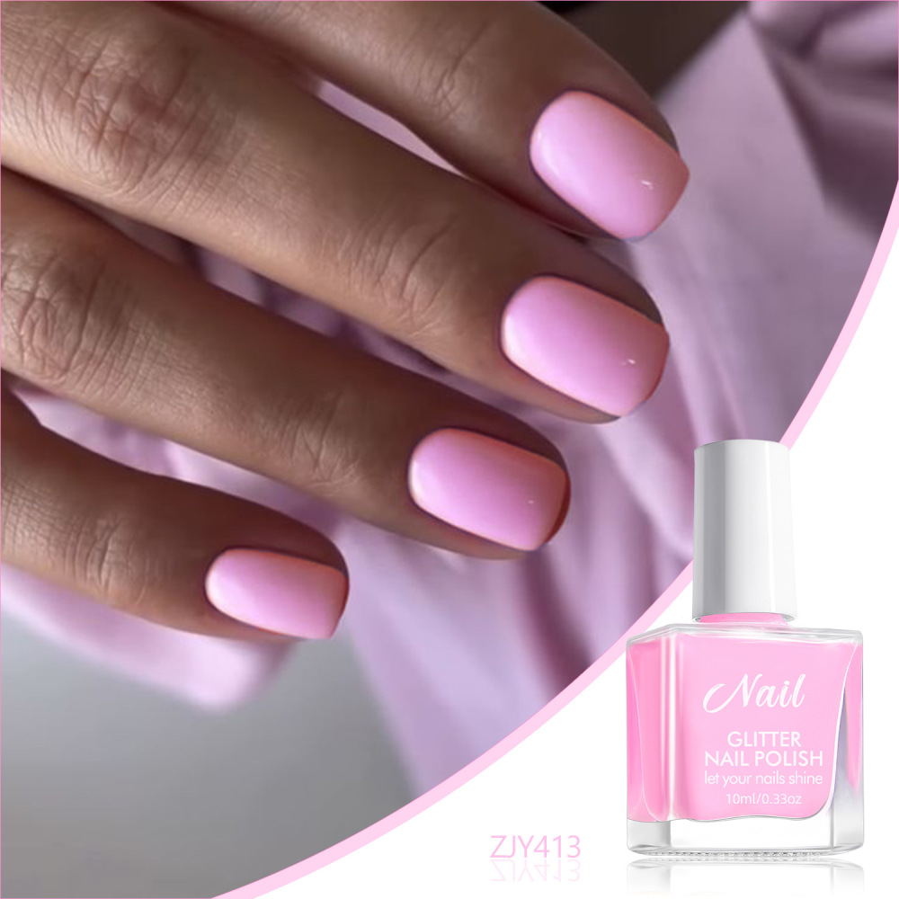 No-bake water-based nail polish no-bake quick-drying pure color odorless non-peelable long-lasting cross-border children's nail art glue wholesale