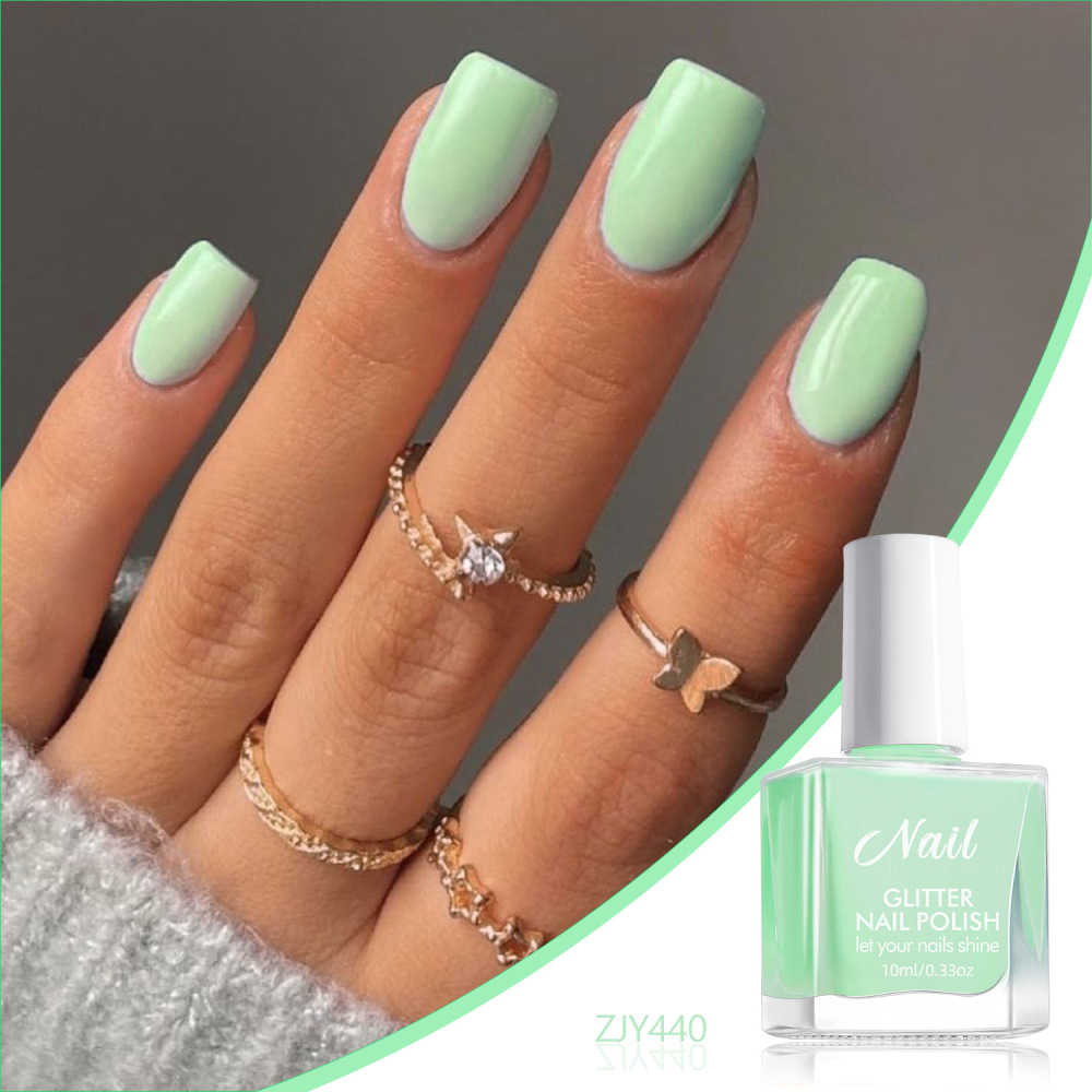 No-bake water-based nail polish no-bake quick-drying pure color odorless non-peelable long-lasting cross-border children's nail art glue wholesale