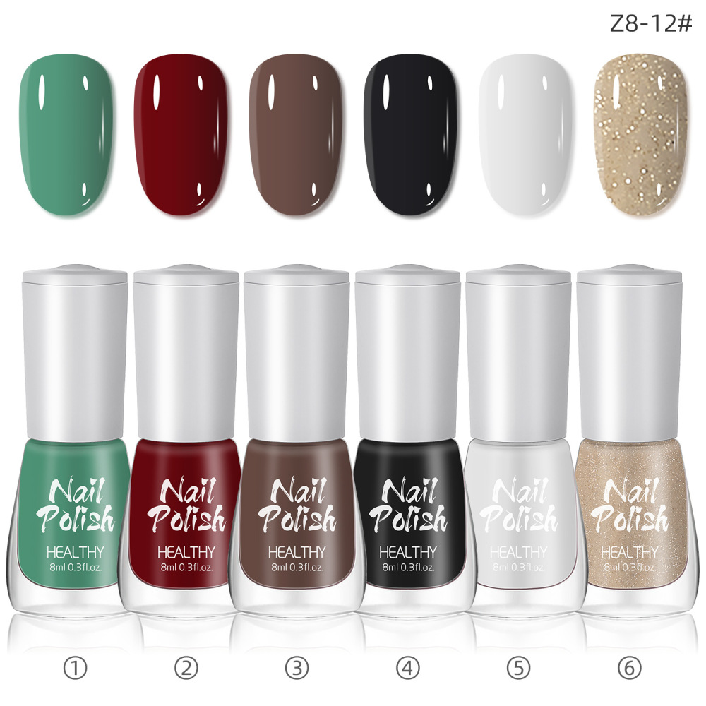 2025 new nail art set water-based no-bake quick-drying long-lasting nude color glitter small set nail polish nail art glitter powder