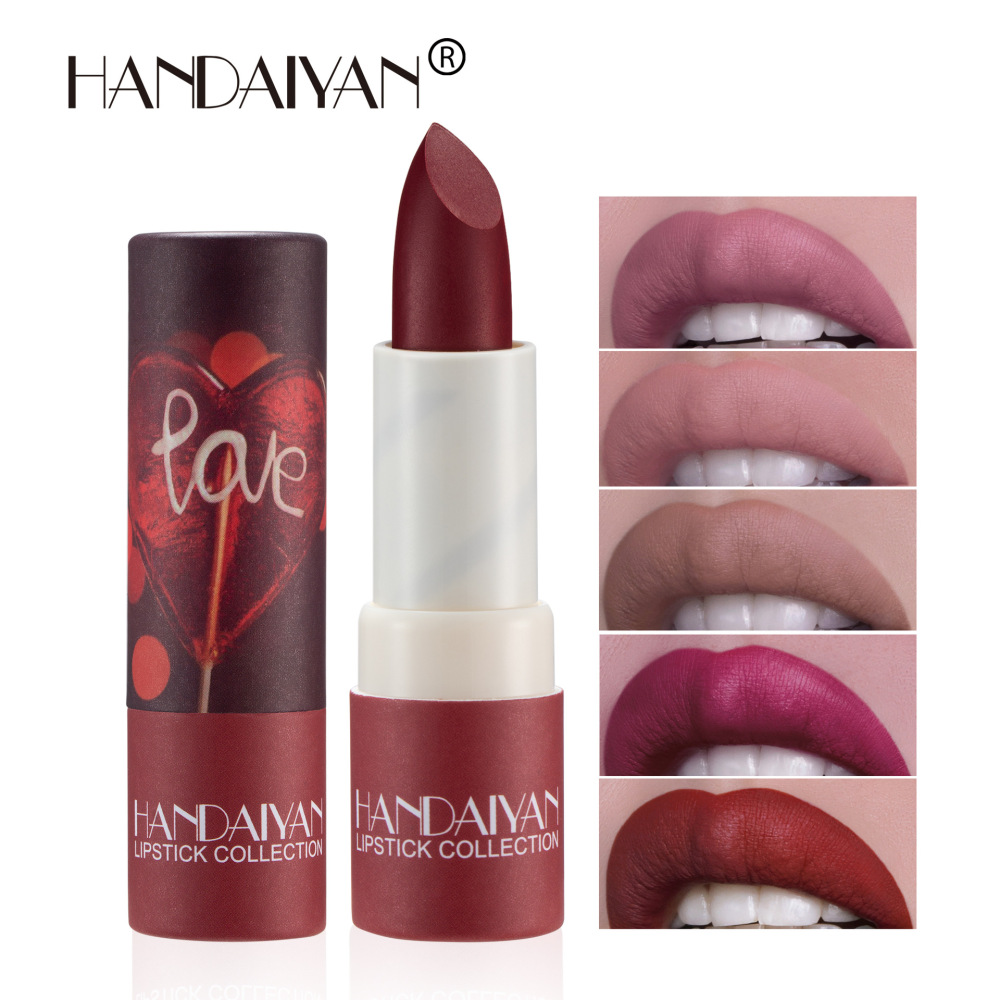 HANDAIYAN Velvet Matte Nude Lip Balm (Cross-border Paper Tube)