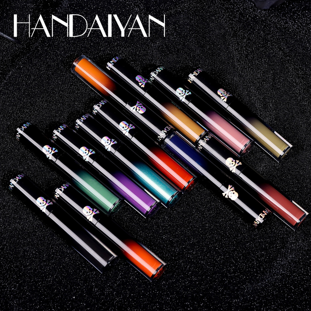 韩黛妍handaiyan万圣节哥特风唇釉酷女孩暗黑系哑光唇彩液体口红