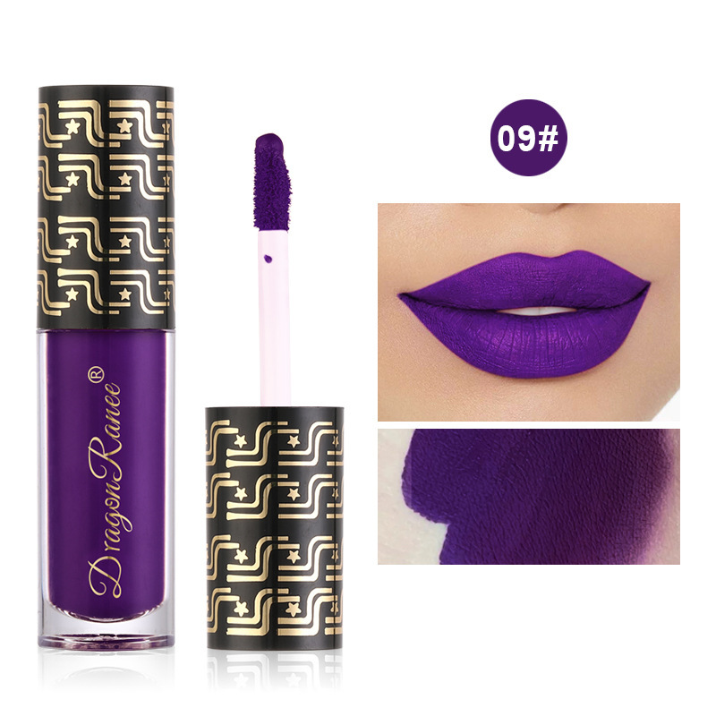 Burgundy lip gloss