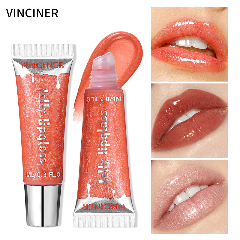 VINCINER 跨境专供亚马逊爆款水光唇蜜滋润嘟嘟唇保湿不粘杯 唇釉