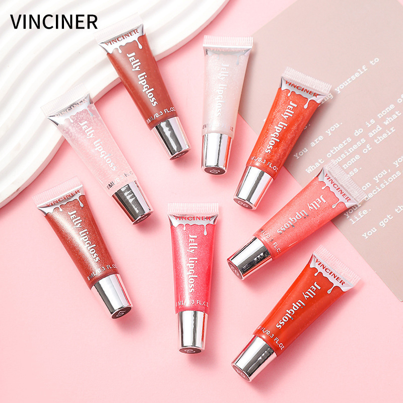 VINCINER 跨境专供亚马逊爆款水光唇蜜滋润嘟嘟唇保湿不粘杯 唇釉
