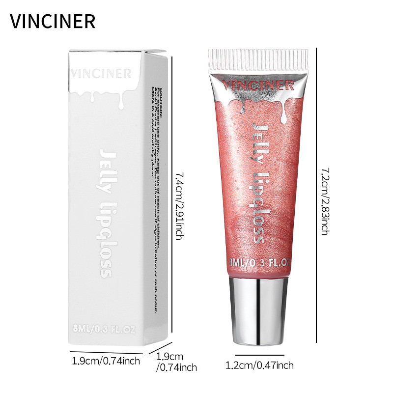 VINCINER 跨境专供亚马逊爆款水光唇蜜滋润嘟嘟唇保湿不粘杯 唇釉