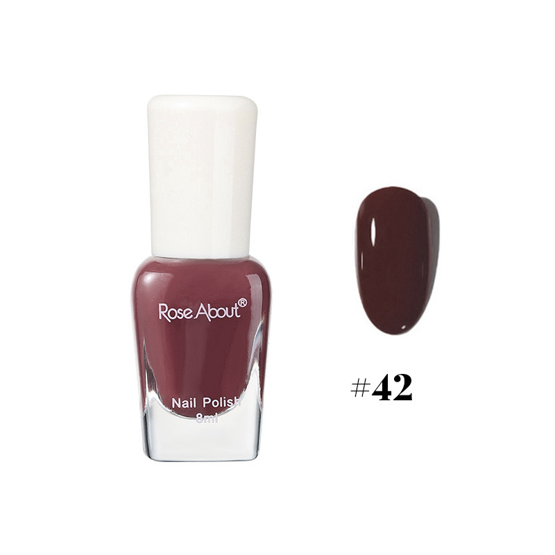 Peel-off, no-bake water-based nail polish