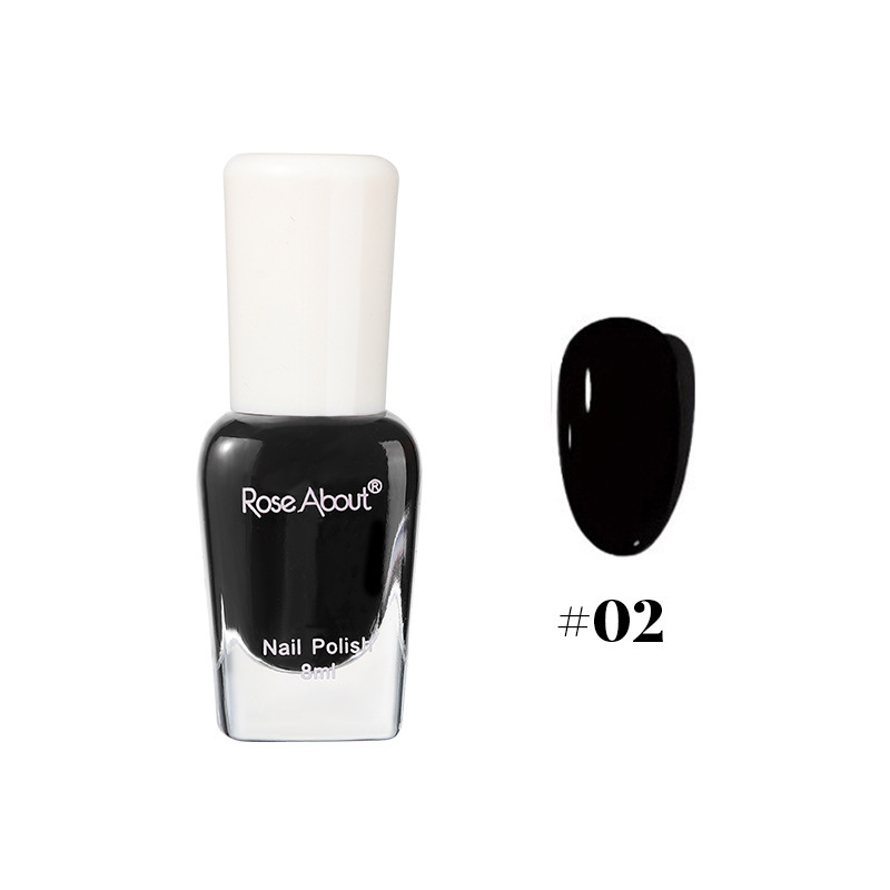 Peel-off, no-bake water-based nail polish