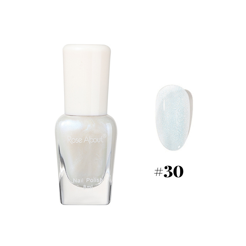 Peel-off, no-bake water-based nail polish