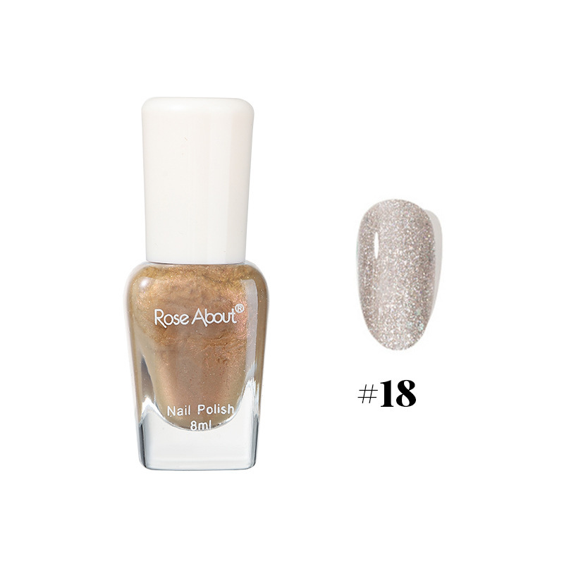 Peel-off, no-bake water-based nail polish