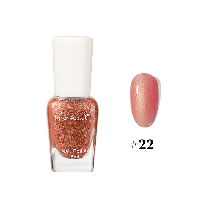 Peel-off, no-bake water-based nail polish