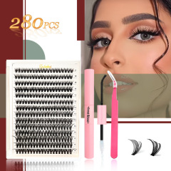 40D 14-row + double-ended glue + gold feather tweezers