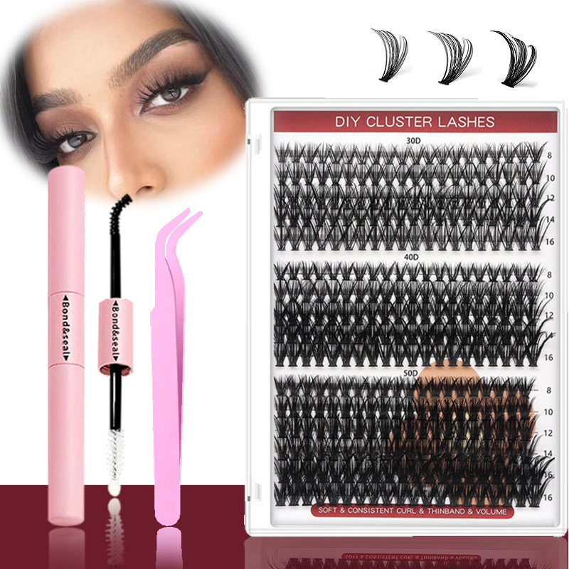 DIY lashes睫毛延长套装欧美跨境睫毛假睫毛30D/40D热熔大容量睫