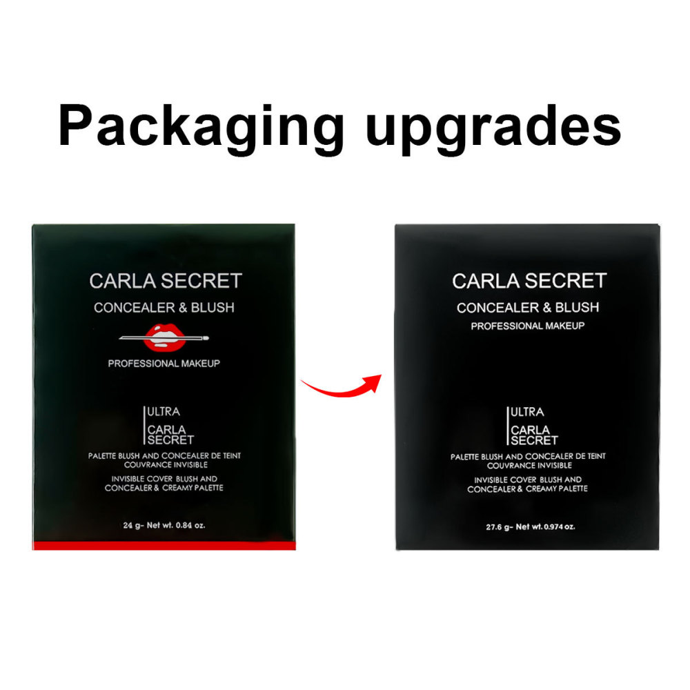 CARLA SECRET跨境爆款12色腮红盘 哑光高光多色胭脂膏盘遮瑕膏盘