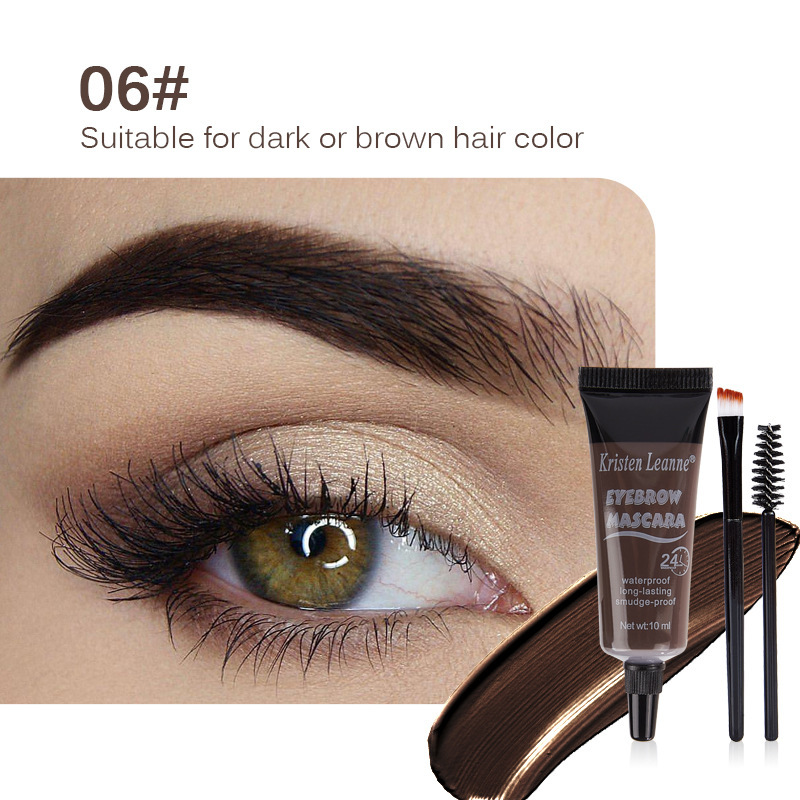 EYEBROW跨境亚马逊热销眉胶24小时防水不晕染定型持久液体染眉膏