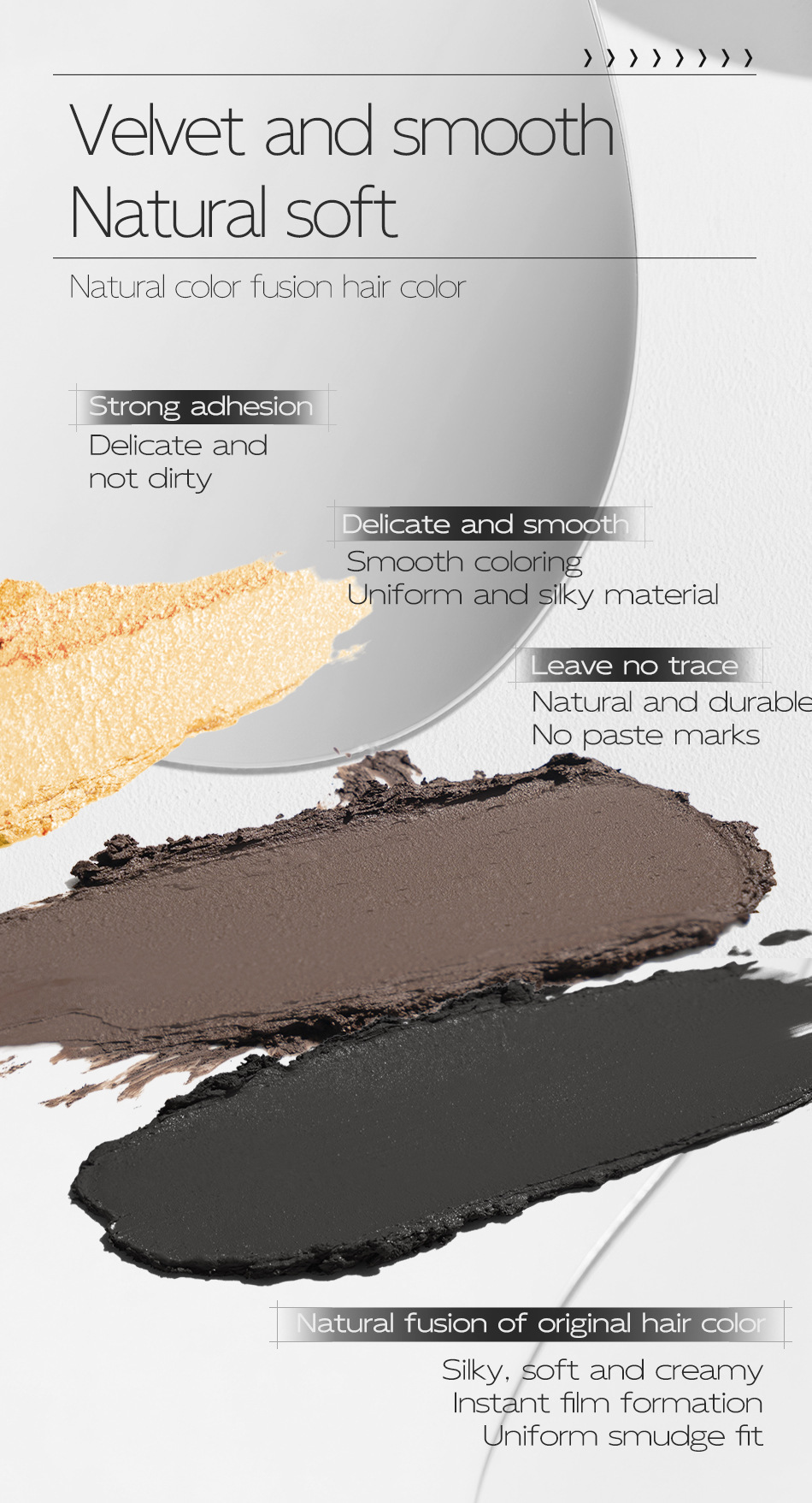 Steps for applying the hairline filler stick