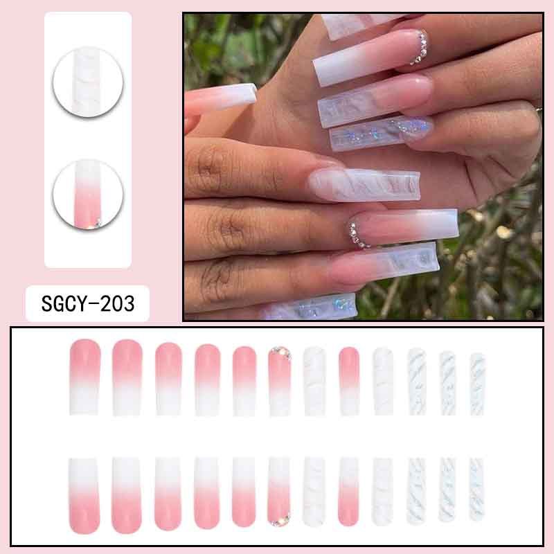Long-style press on nails