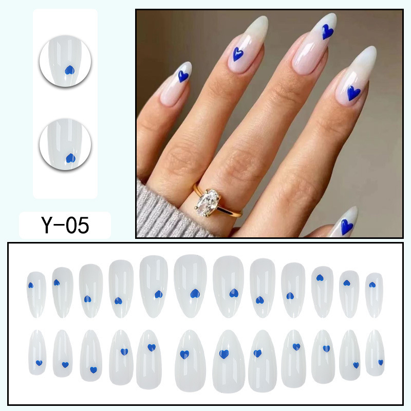 Y1网红假指甲贴穿戴甲成品甲片可拆卸腮红甲女生猫眼渐变美甲贴片