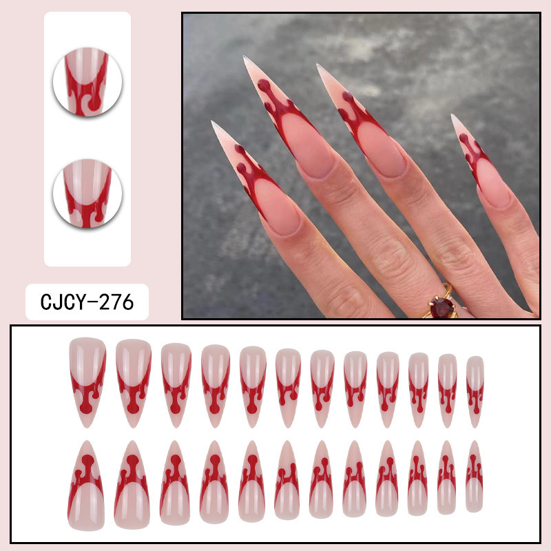 Long-style Western-style artificial nails