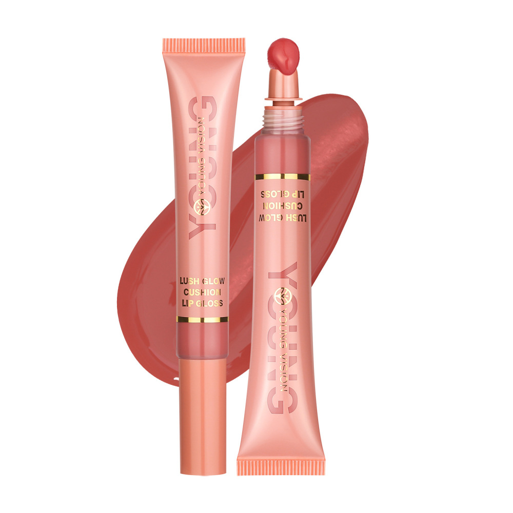 YOUNG VISION液体水光亮面唇彩 毛绒刷头挤压唇彩 唇釉