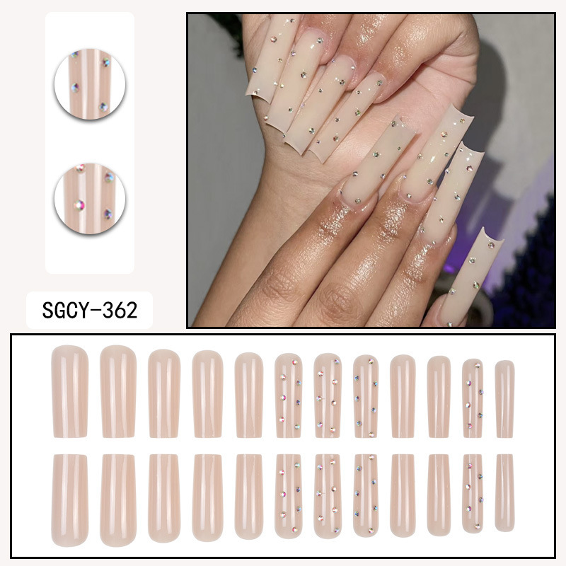 Long-style Western-style artificial nails