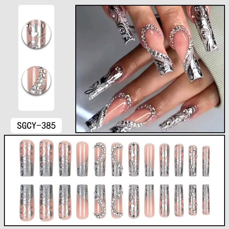 Long-style Western-style artificial nails
