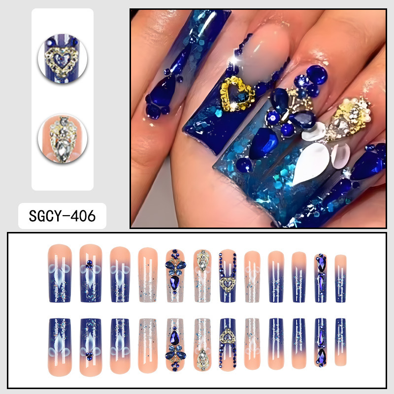 Long-style Western-style artificial nails