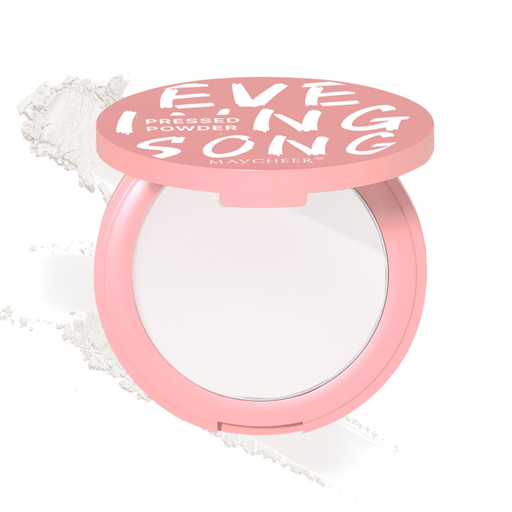 MAYCHEER美茜儿晚歌柔光粉饼跨境显白防水防汗哑光提亮女自然裸妆