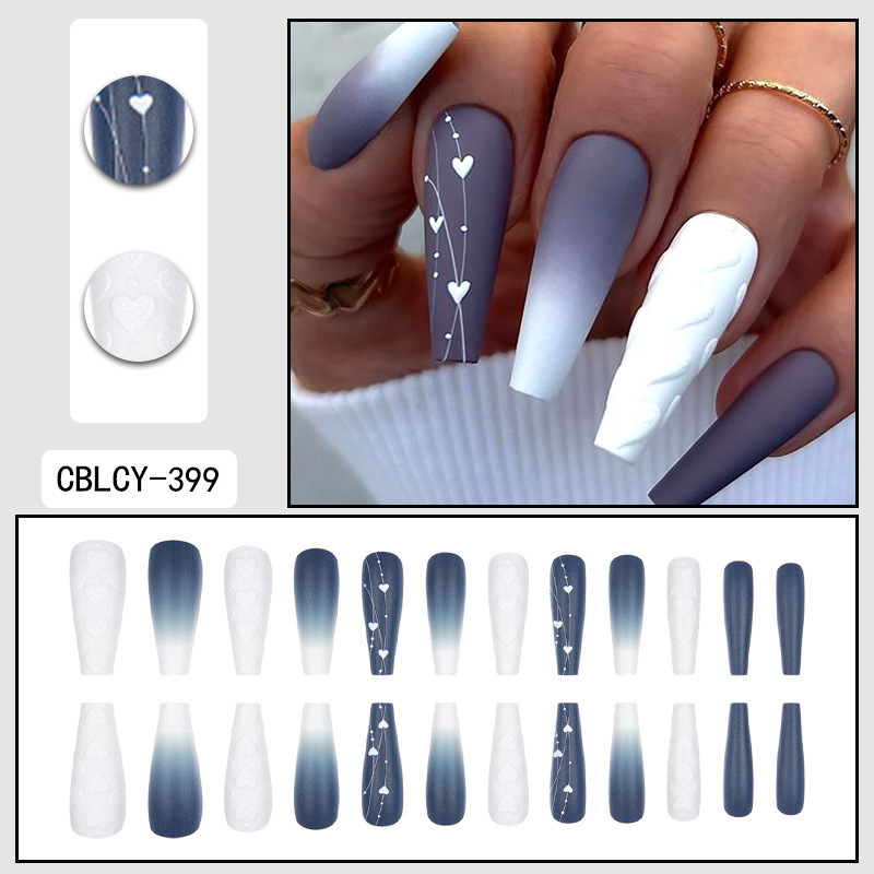 Long-style Western-style artificial nails