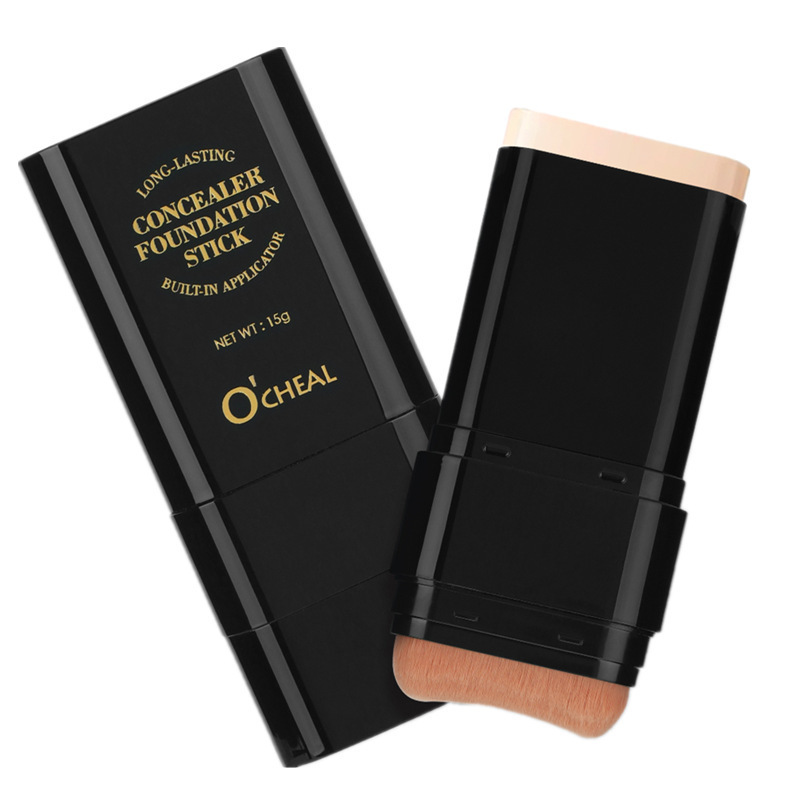 OCHEAL跨境东南亚双头橡皮擦粉底棒鼻影修容膏遮瑕痘印提亮粉底液