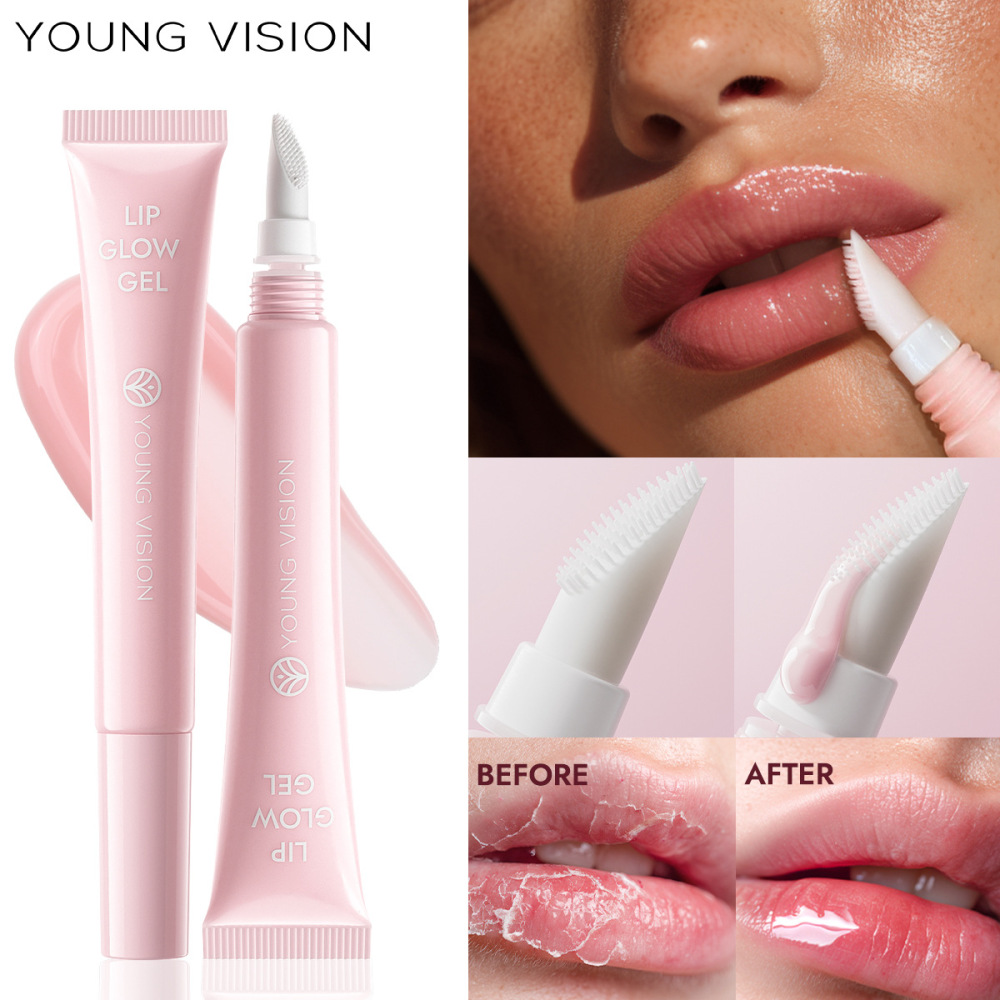 YOUNG VISION 软管唇膜带硅胶刷头 保shi 唇部啫喱