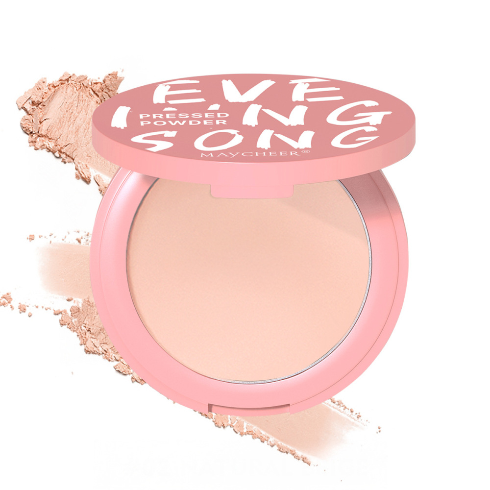 MAYCHEER美茜儿晚歌柔光粉饼跨境显白防水防汗哑光提亮女自然裸妆