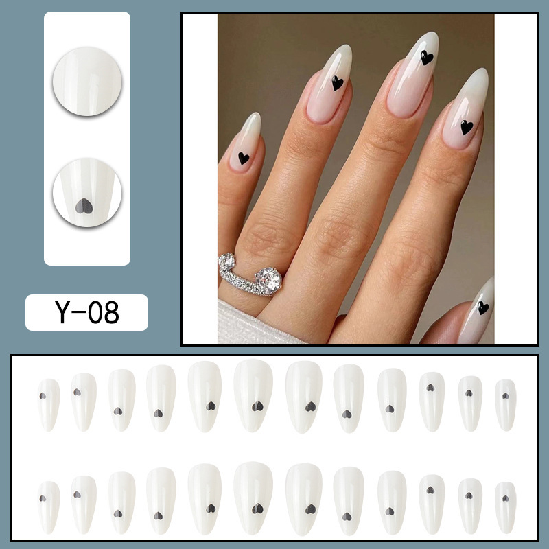 Y1网红假指甲贴穿戴甲成品甲片可拆卸腮红甲女生猫眼渐变美甲贴片