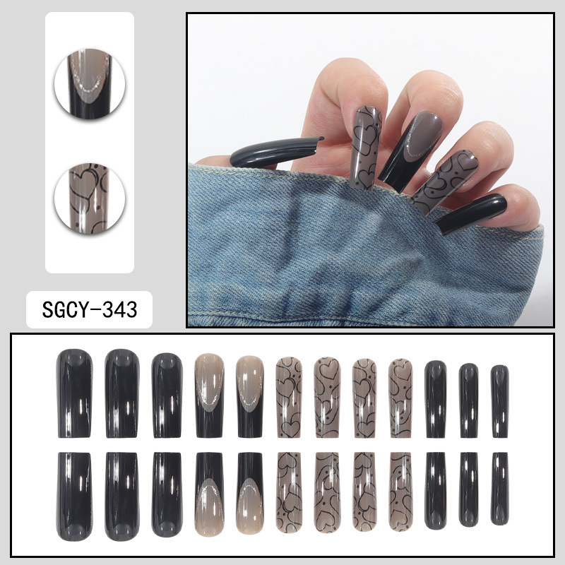 Long-style Western-style artificial nails