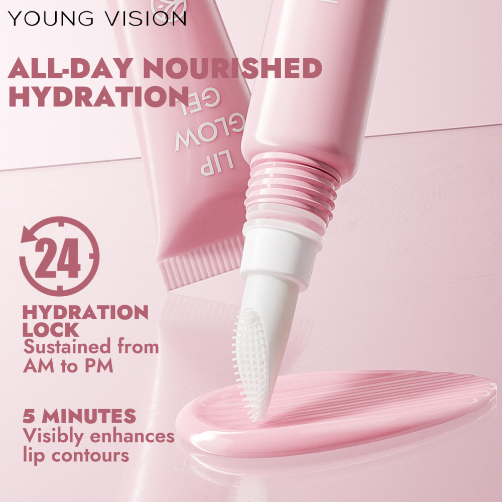 YOUNG VISION 软管唇膜带硅胶刷头 保shi 唇部啫喱